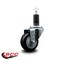 Service Caster 3'' Black Poly Wheel Swivel 1-1/4'' Expanding Stem Caster SCC-EX20S314-PPUB-BLK-114 - alternate 4